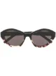 Image 1 of Saint Laurent Eyewear cat eye tortoiseshell sunglasses