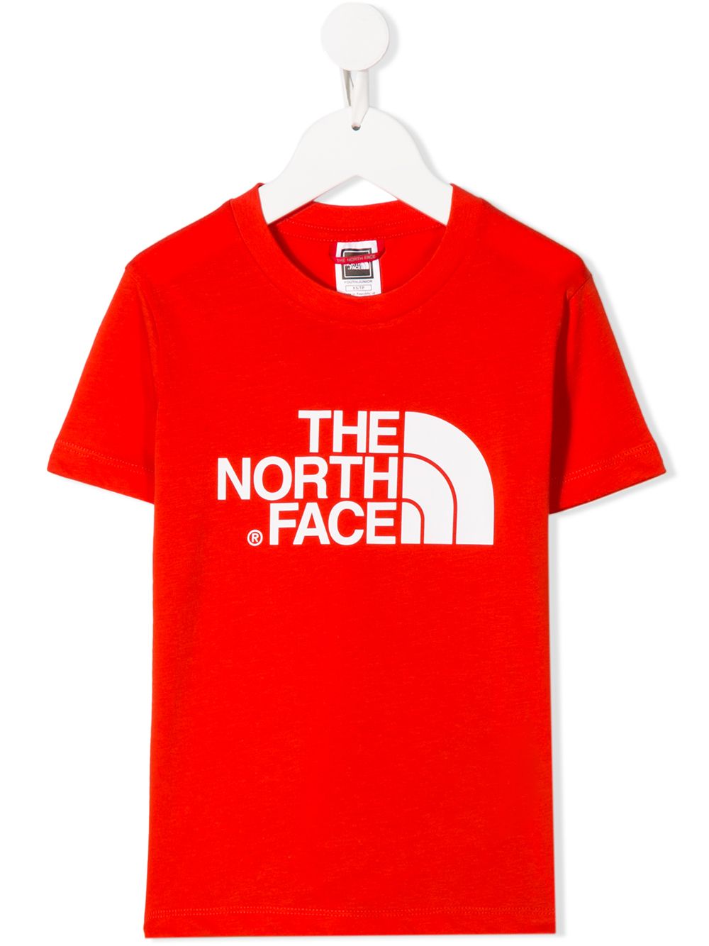 фото The north face kids logo print t-shirt