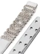 Moschino metallic logo-plaque belt