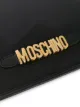 Moschino logo zip clutch bag