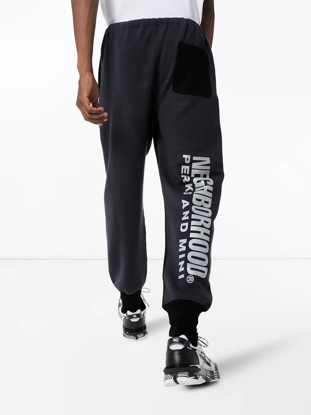 Neighborhood Joggingbroek met logoprint Zwart