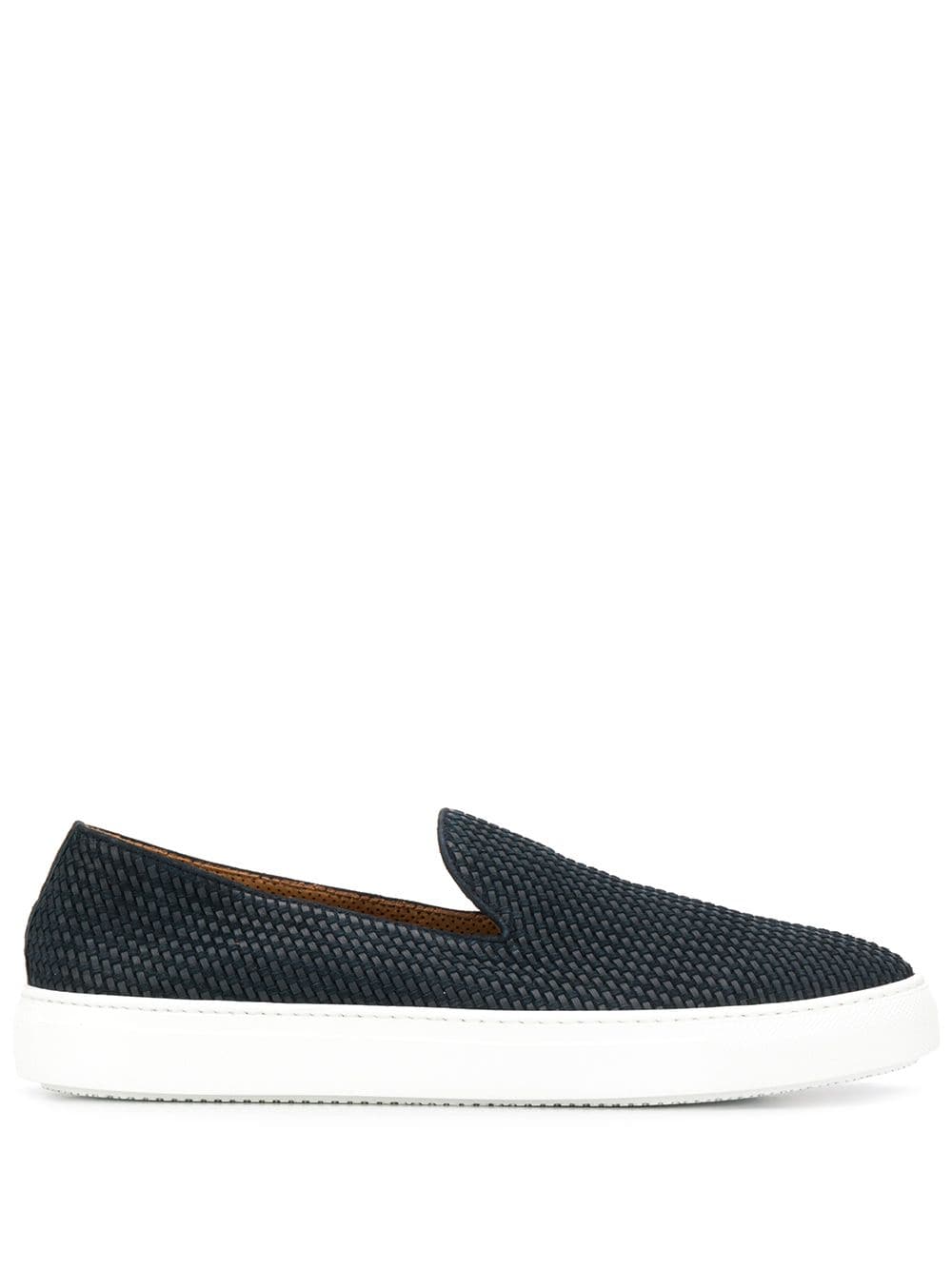 FRATELLI ROSSETTI WOVEN LEATHER LOAFERS