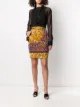 الصورة 2 من Versace Pre-Owned تنورة مجسمة بطبعة جلود حيوانات 1990
