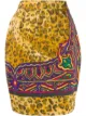 الصورة 1 من Versace Pre-Owned تنورة مجسمة بطبعة جلود حيوانات 1990