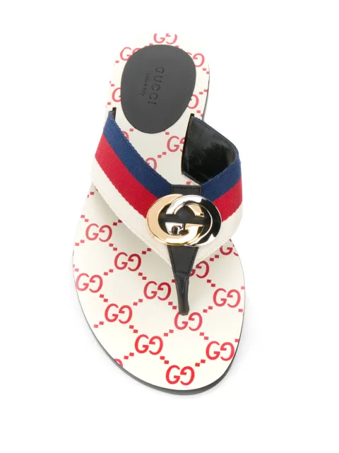 light blue gucci thong sandals