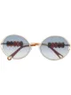 الصورة 1 من Chloé Eyewear نظارة بإطار مستدير مزينة بخرز