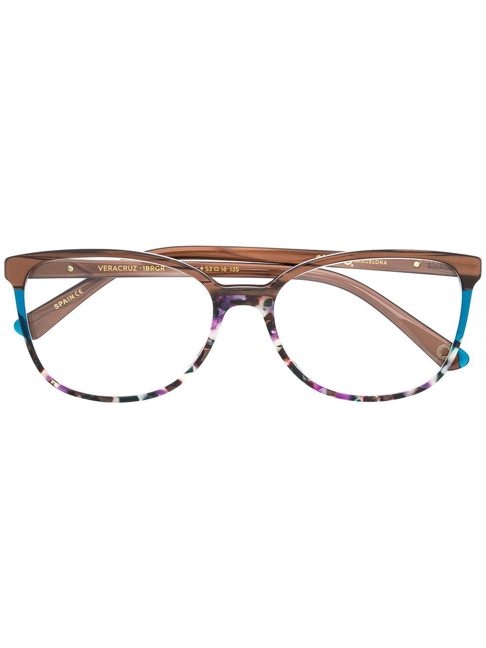Etnia Barcelona Vera Cruz Square-frame Glasses In 棕色