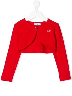 Ladies red bolero jacket hotsell