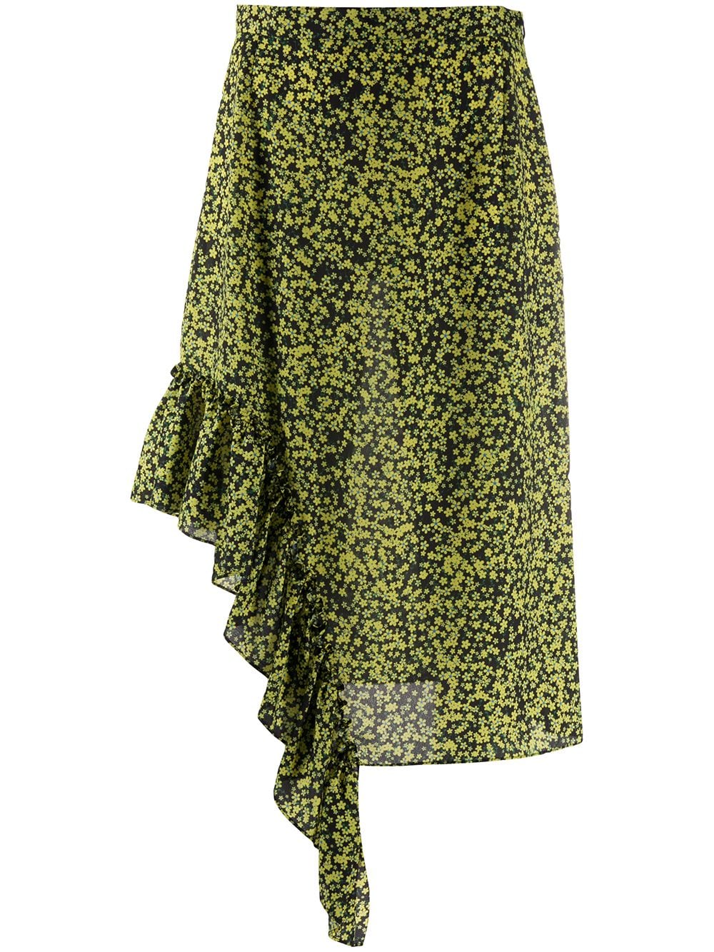 фото Rokh юбка асимметричного кроя с цветочным принтом