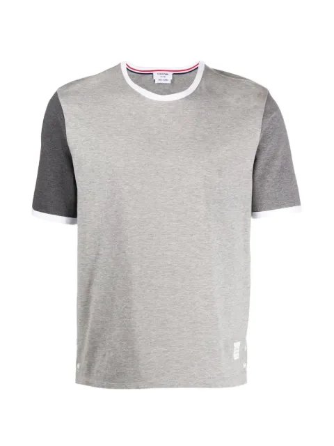 Thom Browne contrast-sleeve cotton T-shirt 