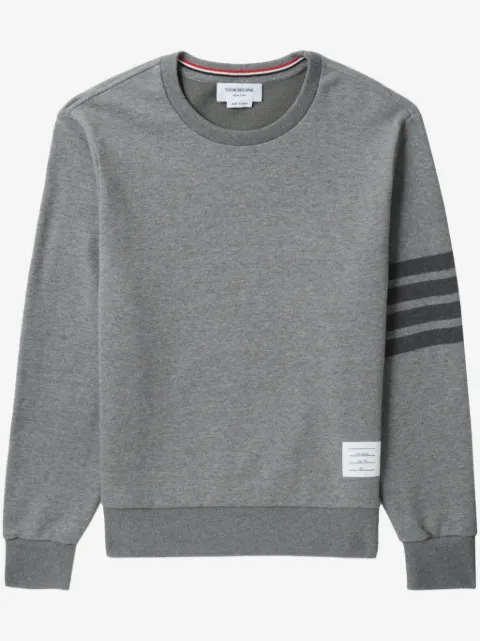 Thom Browne 4-Bar stripe cotton sweatshirt