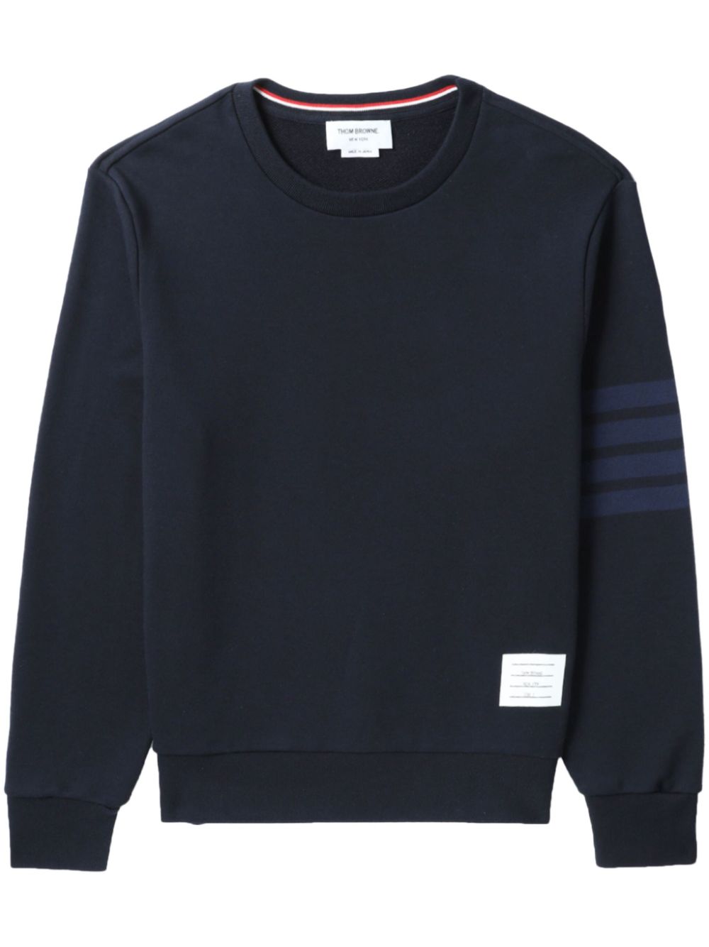 Thom Browne 4-Bar stripe cotton sweatshirt - Blue