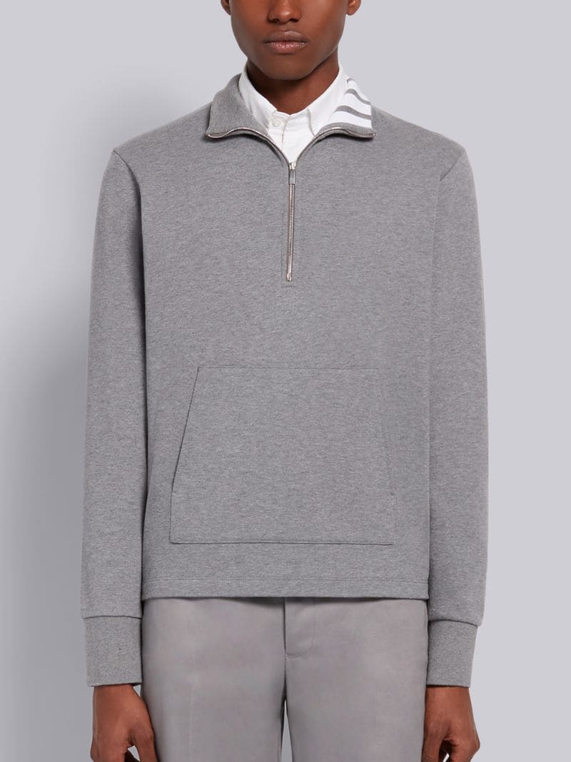 zip funnel neck sweatshirt