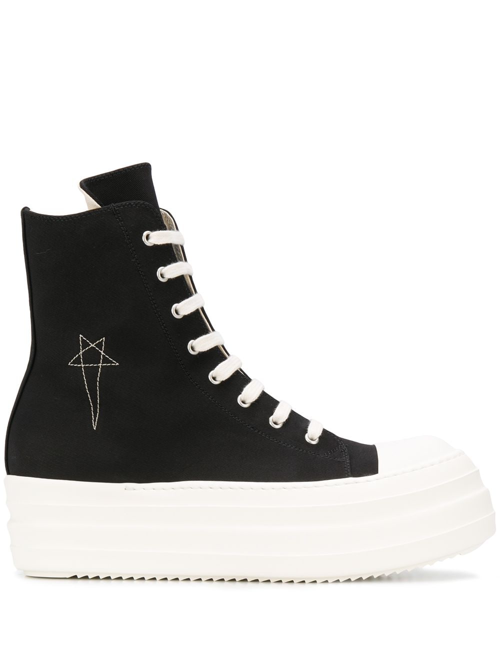 фото Rick owens drkshdw высокие кеды на платформе