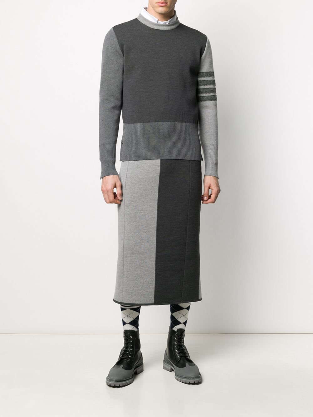 Thom Browne Trui van merinowol - Grijs