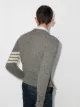 Thom Browne 4-Bar crew-neck Shetland wool jumper