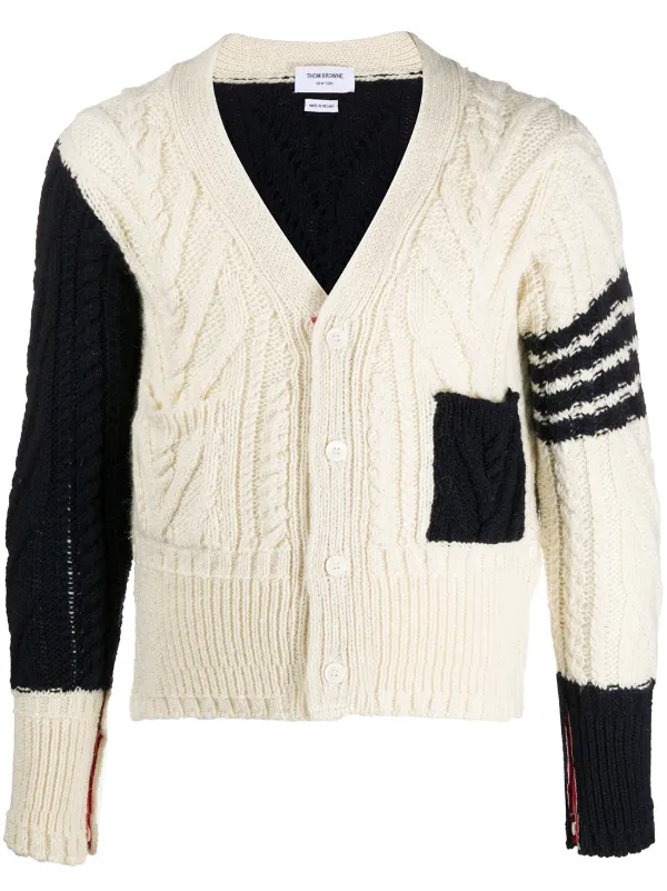 thom browne v neck cardigan
