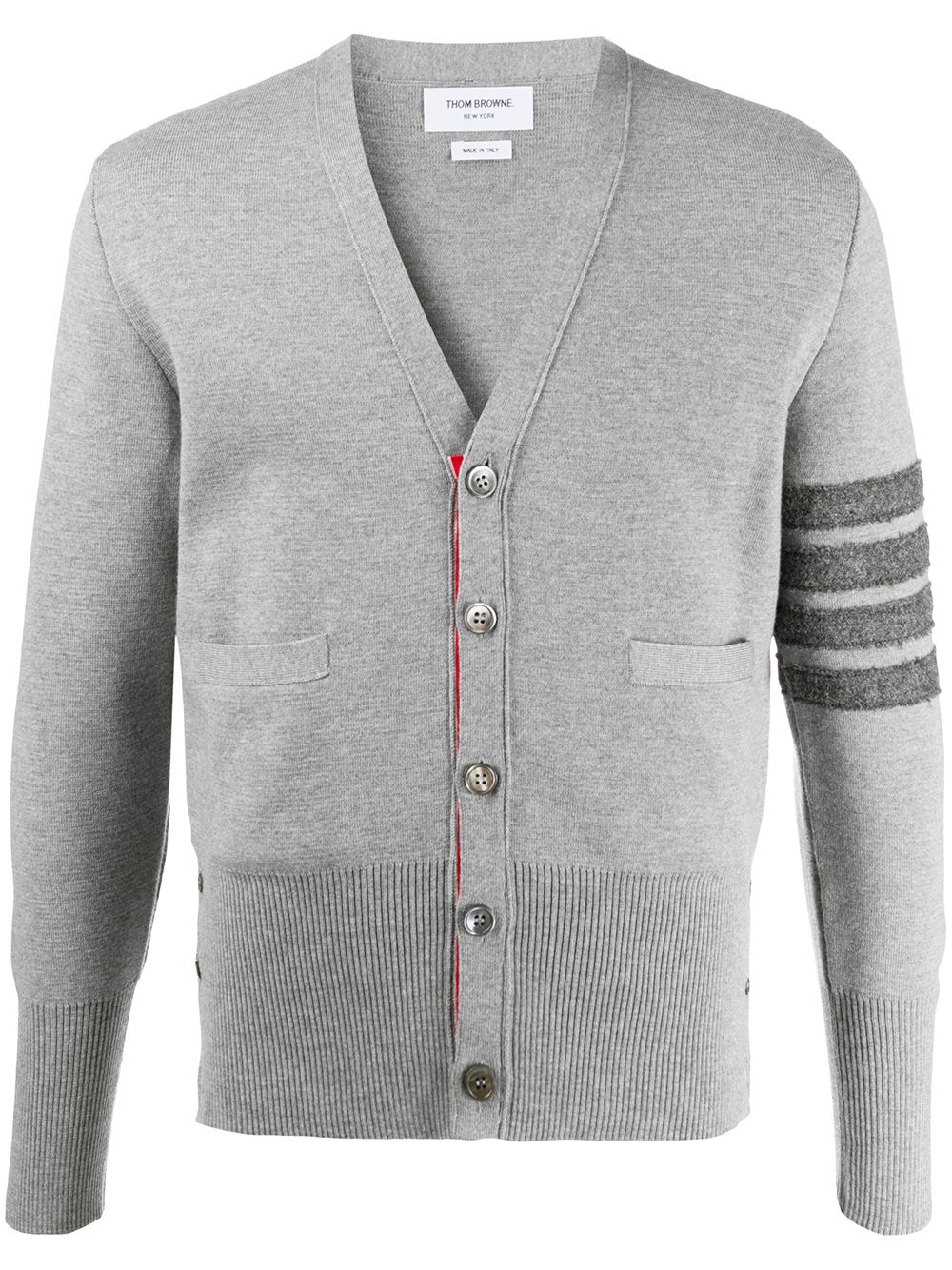 Thom Browne 4-Bar V-neck Shetland Wool Cardigan - Farfetch