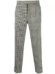 Image 1 of Thom Browne mixed check wool trousers