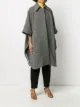 Stella McCartney herringbone pattern cape