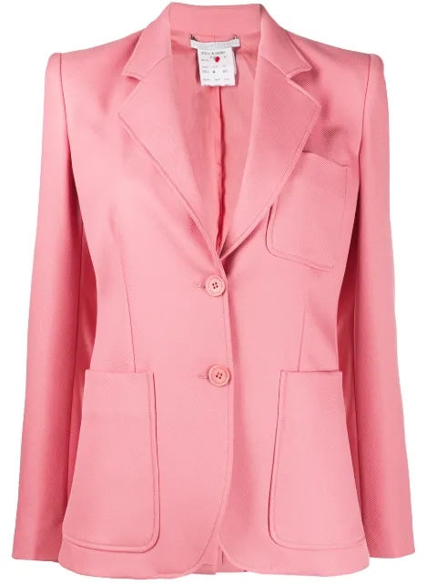 Stella McCartney blazer con botones y bolsillo de parche