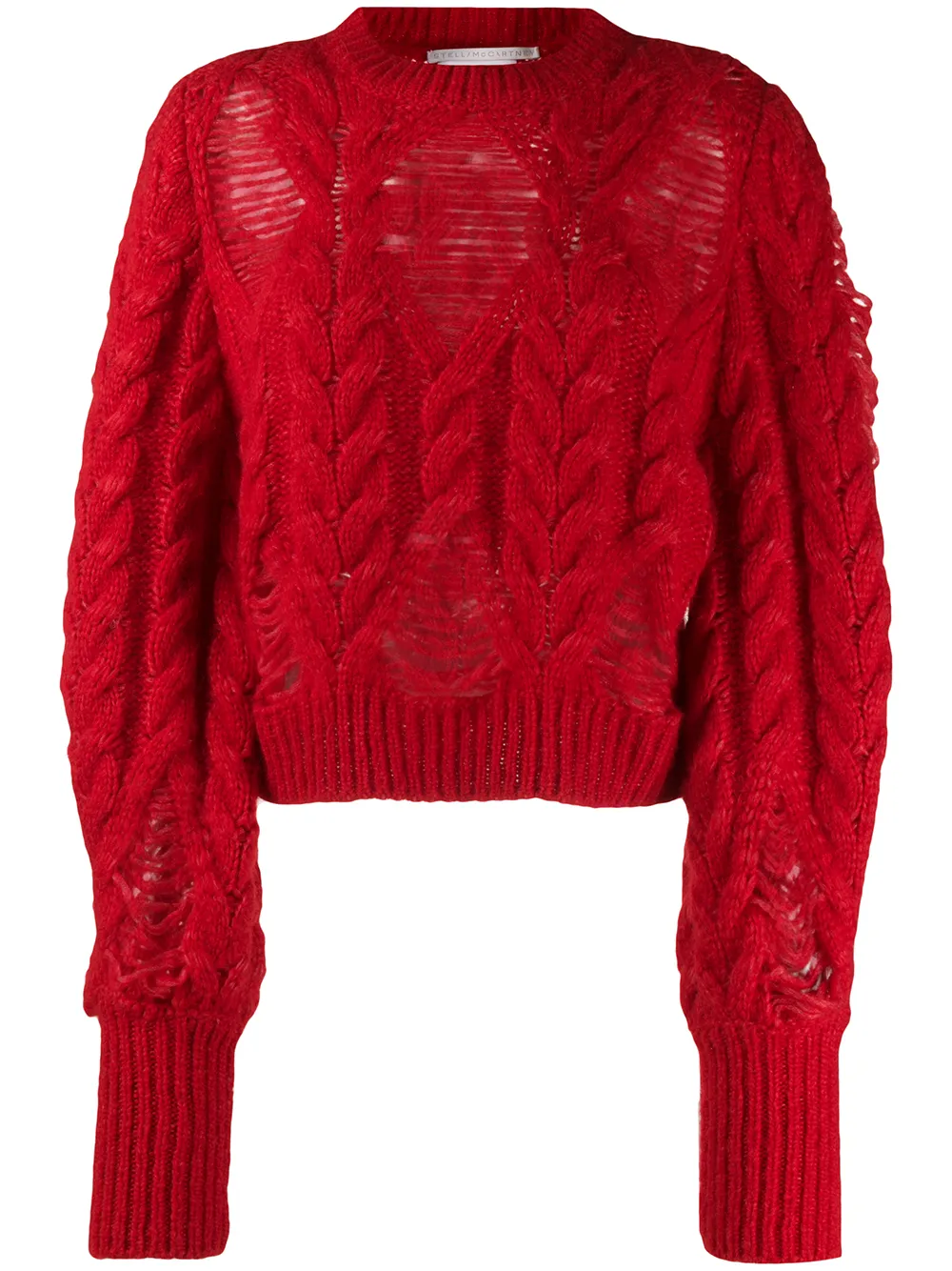 Laddered Cable Knit Jumper