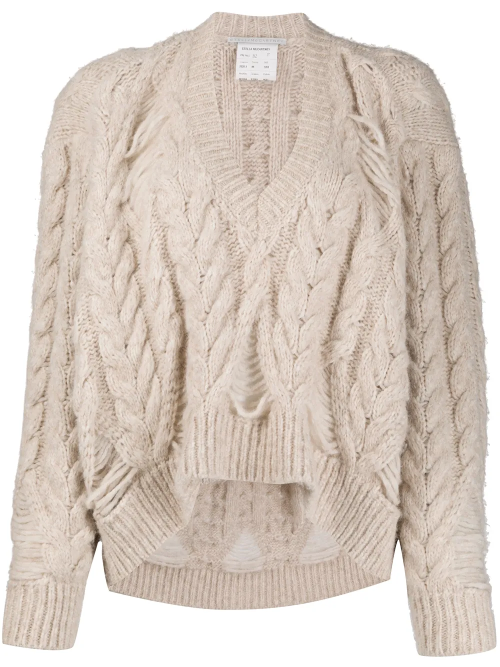 oversize cable knit cardigan