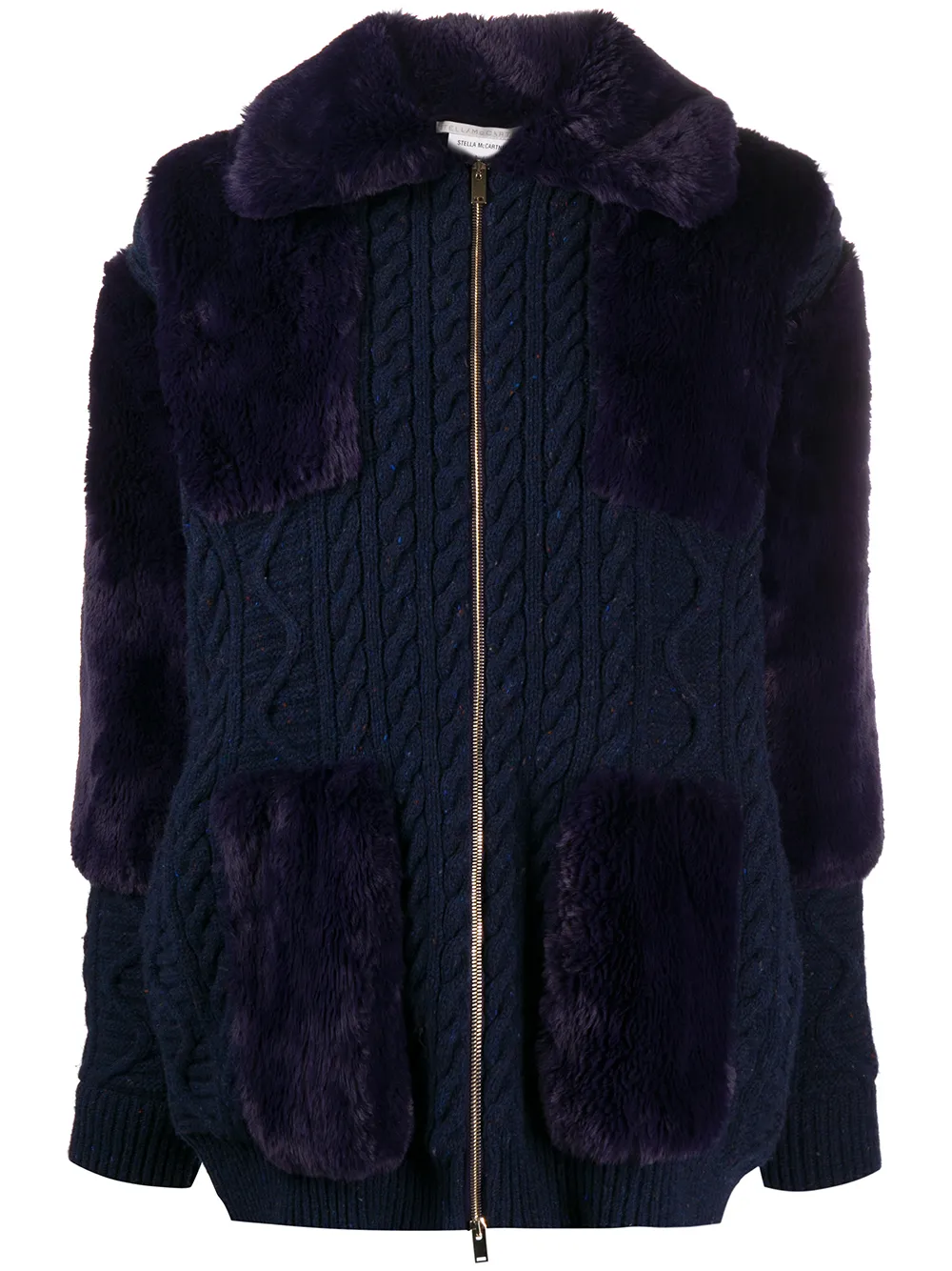 fake fur cardigan