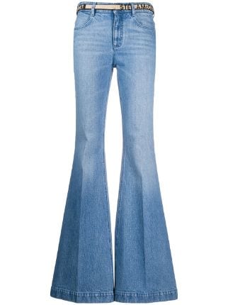 Stella McCartney Belted Flared Jeans - Farfetch