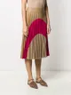 Stella McCartney colour-block pleated midi-skirt