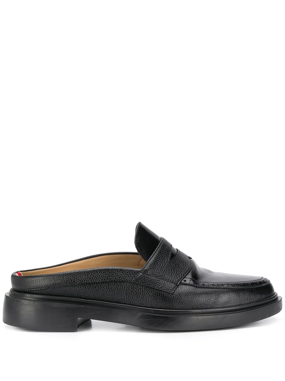 

Thom Browne mocasines penny texturizados - Negro