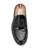 Thom Browne pebbled leather penny loafer mules