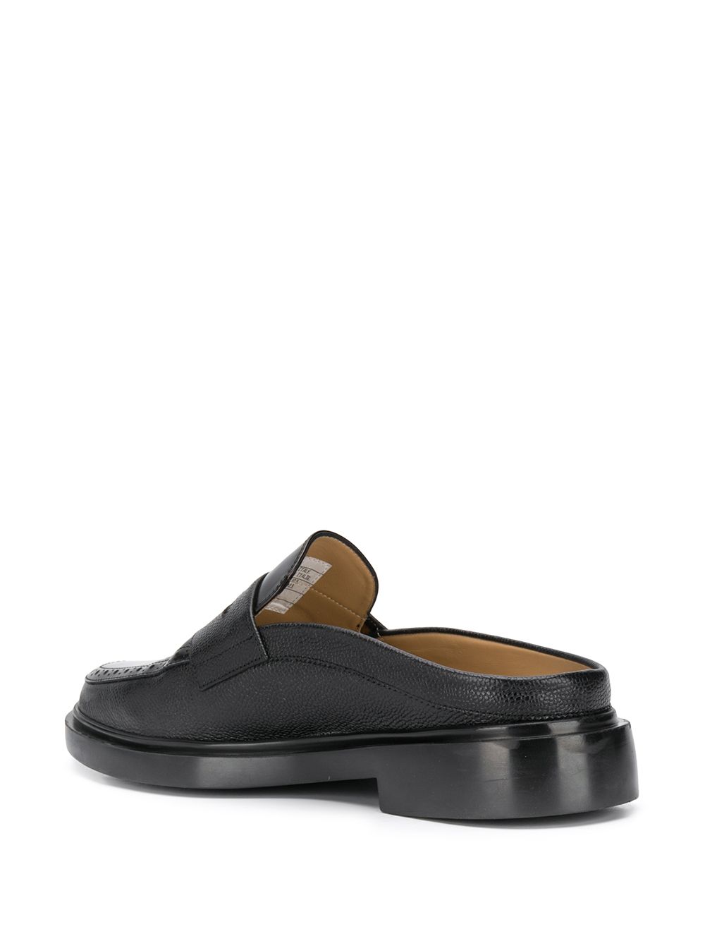 Thom Browne Pebbled Leather Penny Loafer Mules - Farfetch