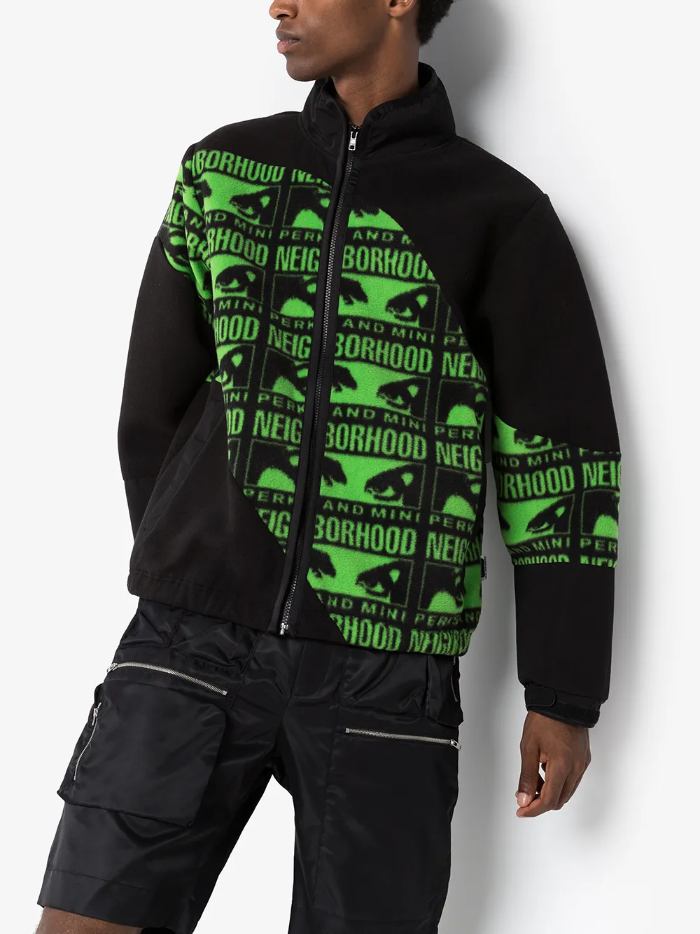 фото Neighborhood printed zipped bomber jacket