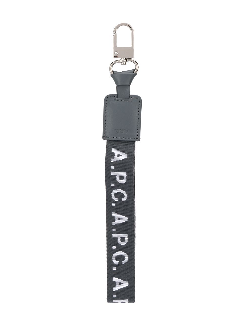 Apc Logo Strap Keyring In Grey