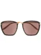 الصورة 1 من Gucci Eyewear نظارة شمسية بإطار مربع وعدسات ملونة