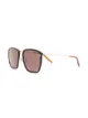 الصورة 2 من Gucci Eyewear نظارة شمسية بإطار مربع وعدسات ملونة