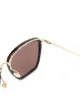 Gucci Eyewear نظارة شمسية بإطار مربع وعدسات ملونة