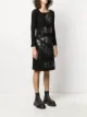 Bottega Veneta Pre-Owned mirror effect long-sleeved dress