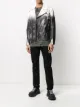 Image 2 of MJB Marc Jacques Burton ombre graffiti detail leather biker jacket