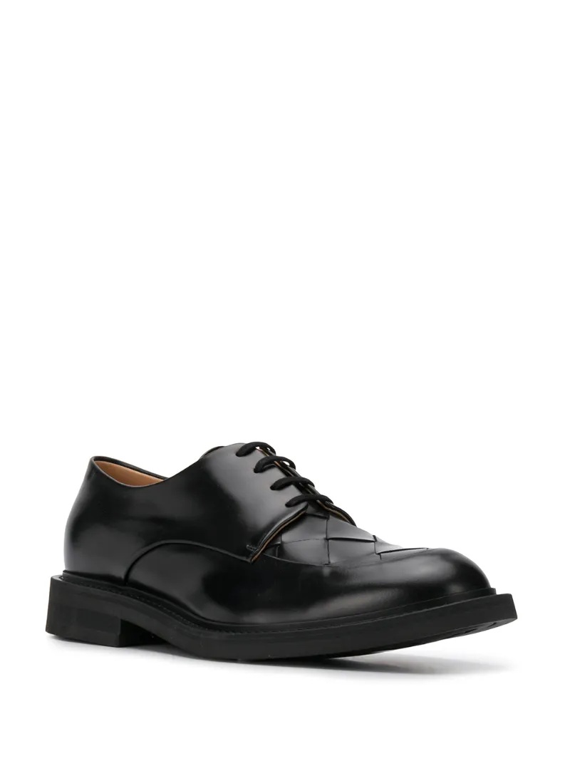 BOTTEGA VENETA INTRECCIATO WEAVE DERBY SHOES