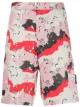 Image 1 of Stone Island bermuda abstract print shorts