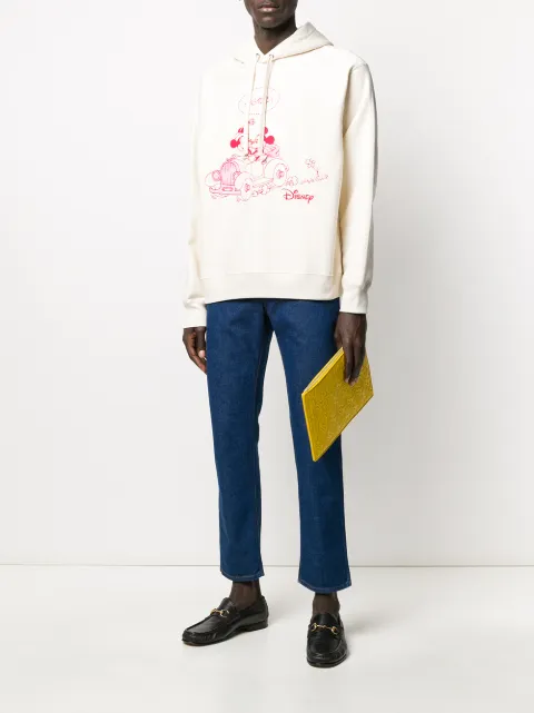 Shop Gucci x Disney Mickey patch jeans 