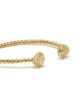 Boucheron 18kt yellow gold Serpent Boheme 2 S motifs WG diamond cuff