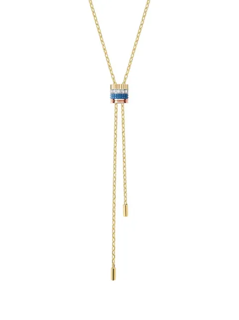 Boucheron 18kt yellow gold Quatre Blue Edition diamond mini tie necklace