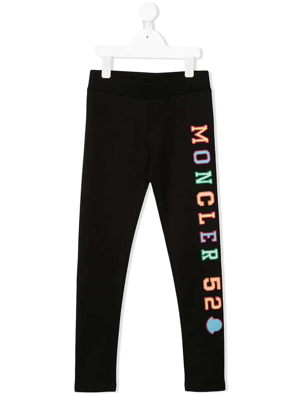 Moncler Enfant Legging met geborduurd logo Zwart