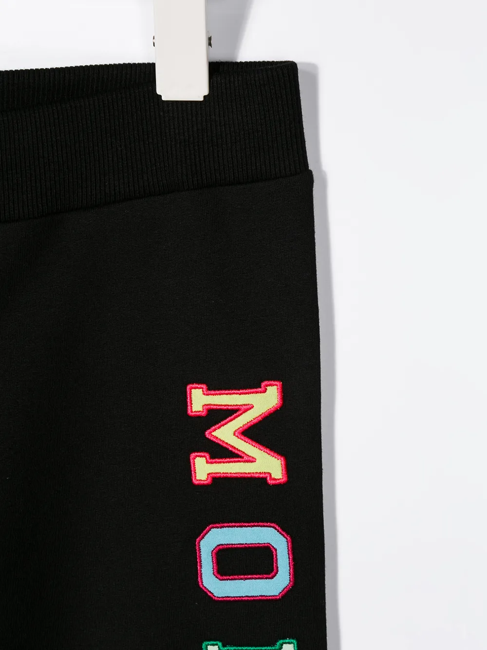 Moncler Enfant Legging met geborduurd logo Zwart