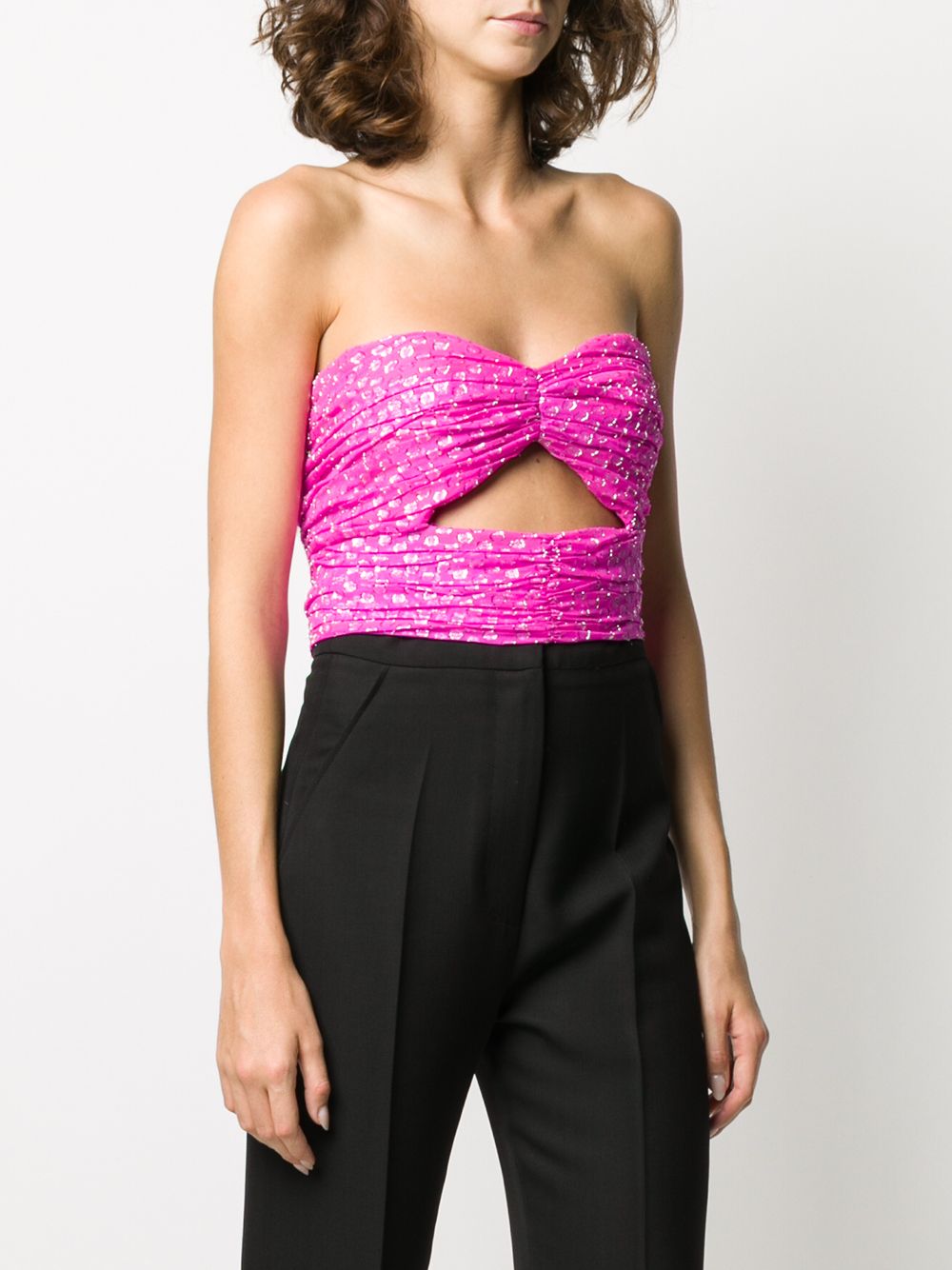 фото Attico draped cropped top