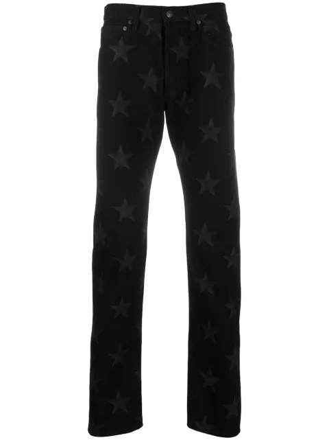 Takahiromiyashita The Soloist star printed cotton trousers