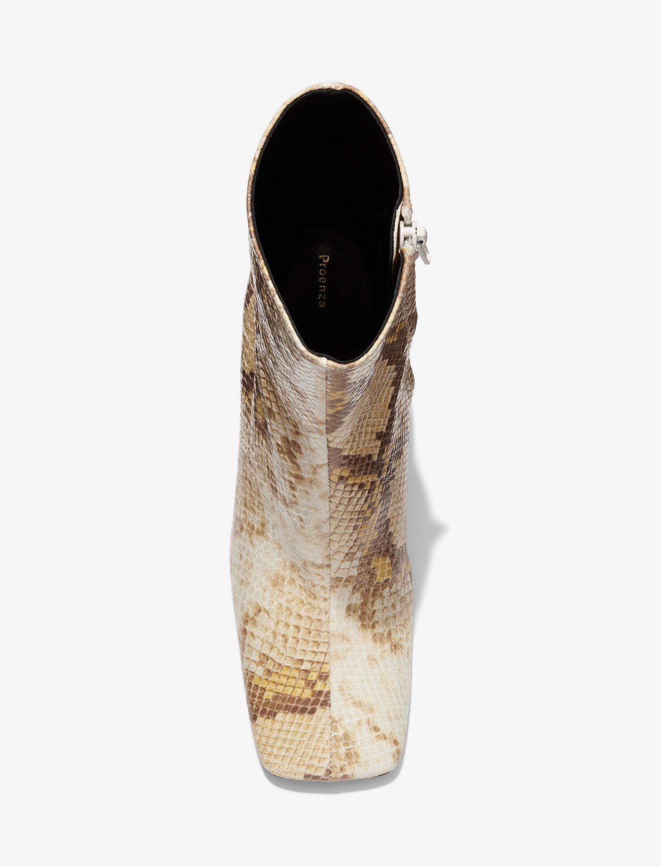 Python Embossed Square Ankle Boots - 90mm #3